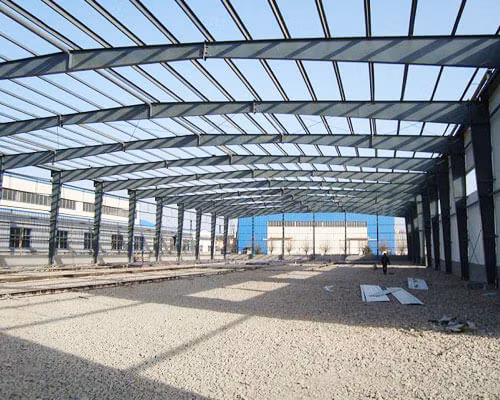 Estrutura de aço leve para construção personalizada de metal pré-fabricado Construção de oficina de processamento de armação de portal de fábrica